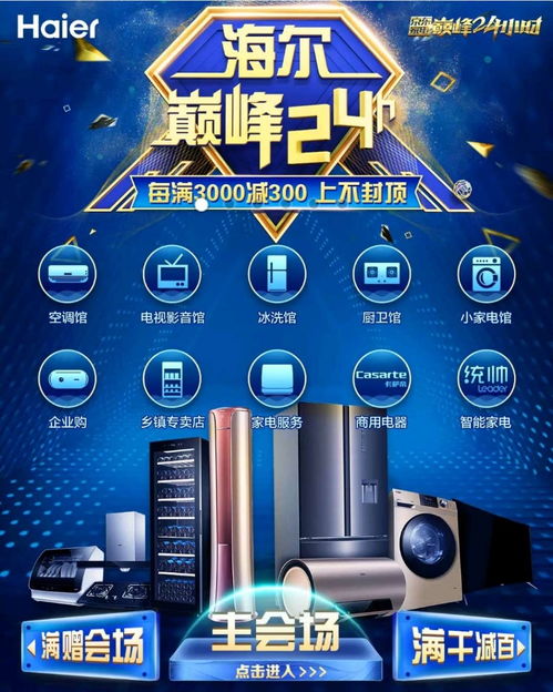 海尔携手京东开启 巅峰24小时 高端产品引领家电消费升级